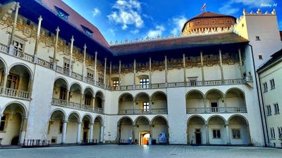 Wawel arcaded courtyard
