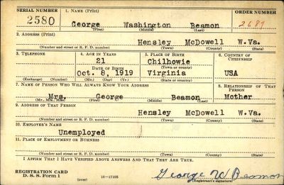 George Washington Beaman Draft Card.jpg
