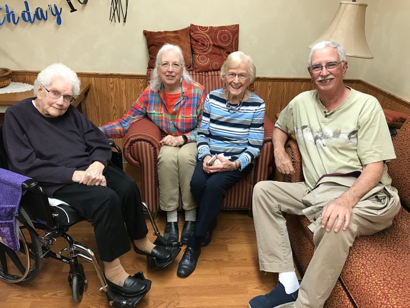 Fern with Terri Hannah, Helen Mosman and Terry Hannah