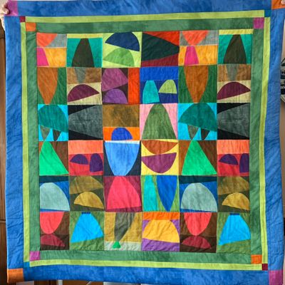 Marcia Derse lap quilt, 2021