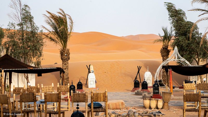 Les dunes de lerg Chebbi. 