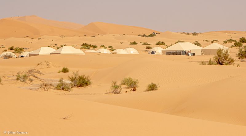 Nuit en bivouac dans les dunes de Mergouza