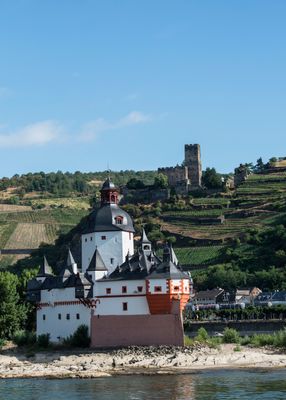 Rhine River - Gutenfels and PFalzgrafenstein Castle