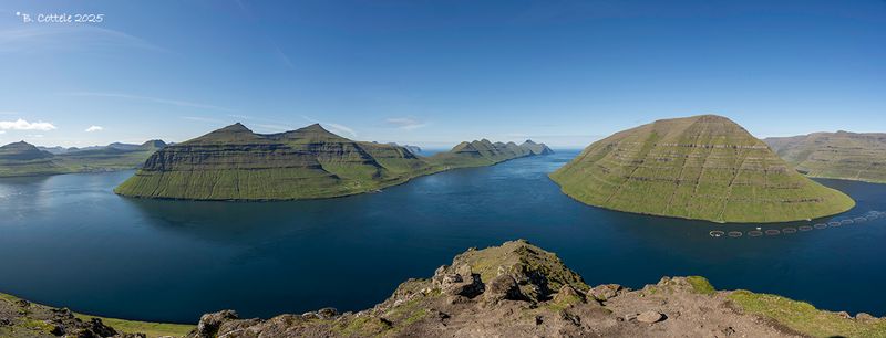 zicht vanaf Klakur - View from mountain Klakur