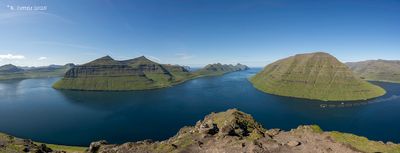 zicht vanaf Klakur - View from mountain Klakur