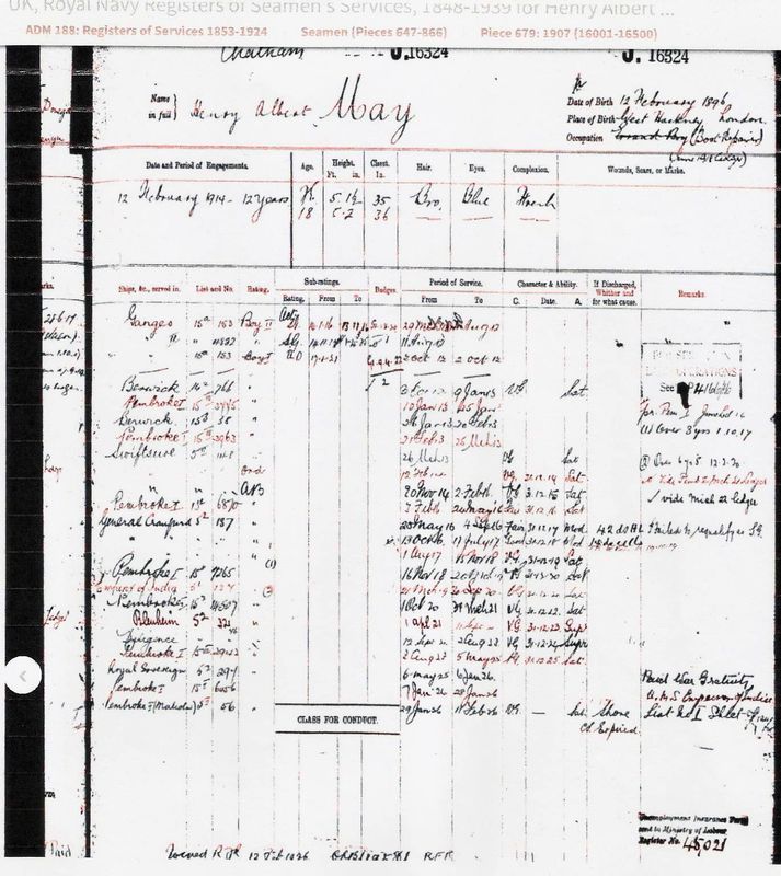 1912, MARCH - HENRY ALBERT MAY, SERVICE DOCUMENTS.jpg