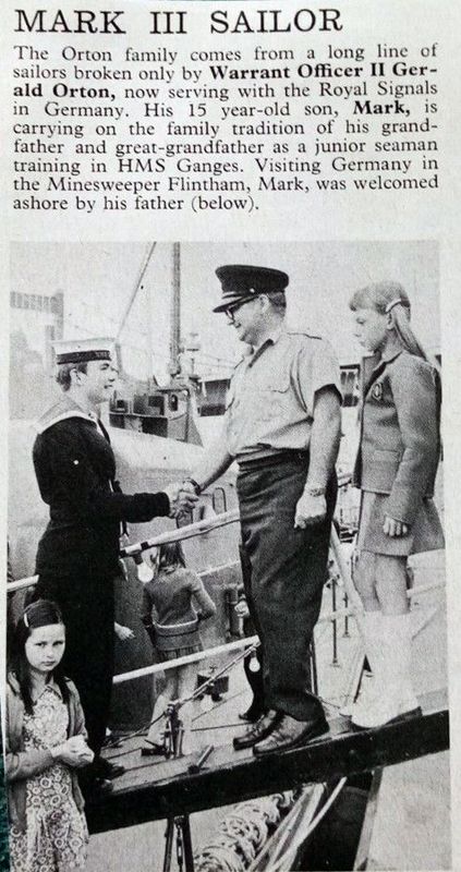 1972, MARK ORTON, WITH HIS DAD WOII GERALD ORTON, ABOARD FLINTHAM WHILST VISITING GERMANY.jpg