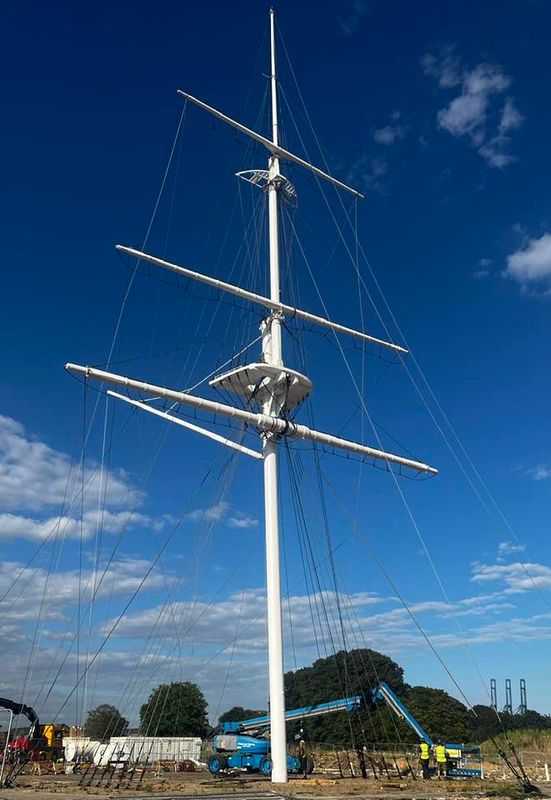 2023, 15TH AUGUST - JIM DINES, THE MAST BACK UP, SEE BELOW FOR DETAILS, 04.jpg