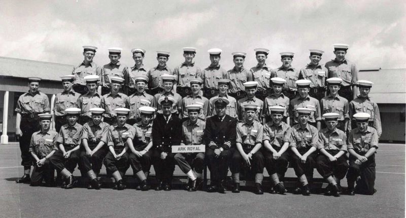 1972, MAY - ANDY TURNER, ANNEXE, ARK ROYAL, I AM DIRECTLY BEHIND THE CHIEF, FRED HOBDAY FRONT ROW RIGHT, DOC WHITE IS MIDDLE ROW