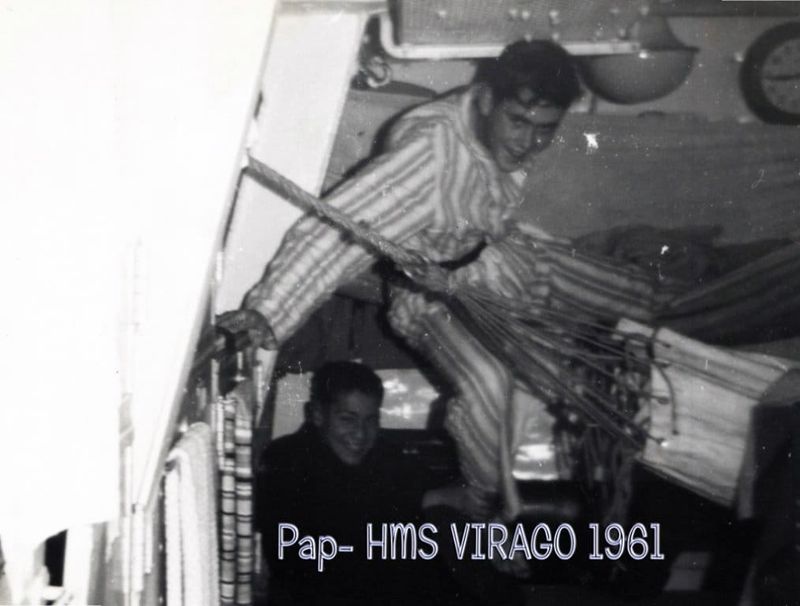 1961 - GRAHAM FRANCIS, SEA TRAINING ON HMS VIRAGO, BERGEN & STRAVANGER, NORWAY.jpg