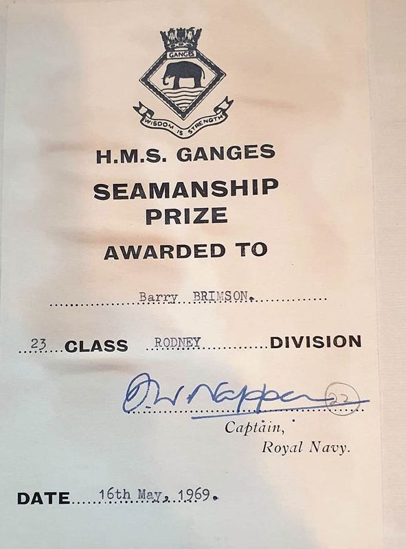 1968 - BARRY BRIMSON, 03., RODNEY, 23 CLASS, SEAMANSHIP PRIZE.jpg