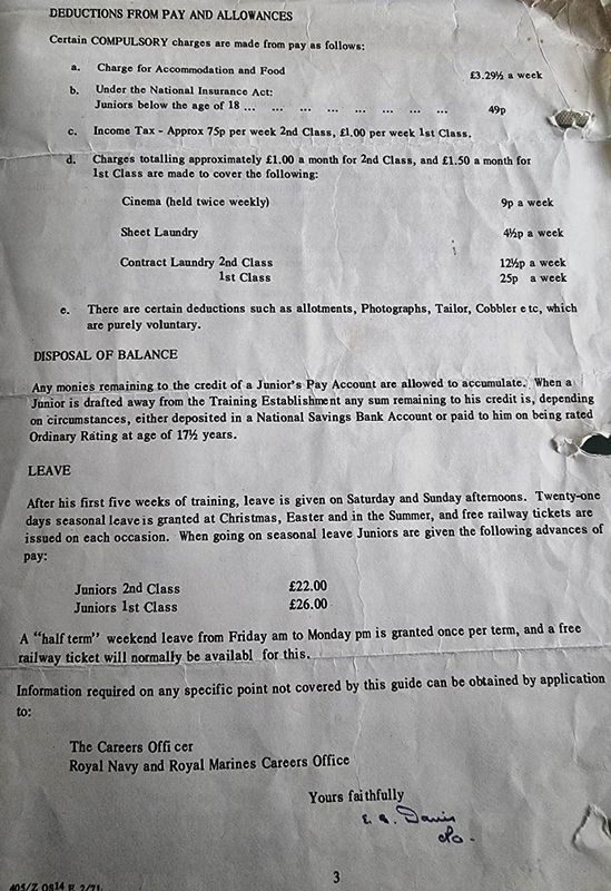 1972, APRIL 1972 - ADRIAN SUMMERS, 38 RECR., HAMSHIIRE MESS IN ANNEXE, LETTER, PAY AND DEDUCTIONS PART 2.jpg