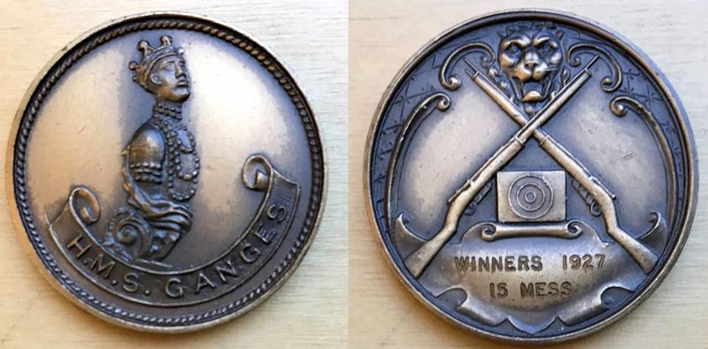 1927 - RIFLE SHOOTING, 15 MESS WINNERS MEDAL.jpg