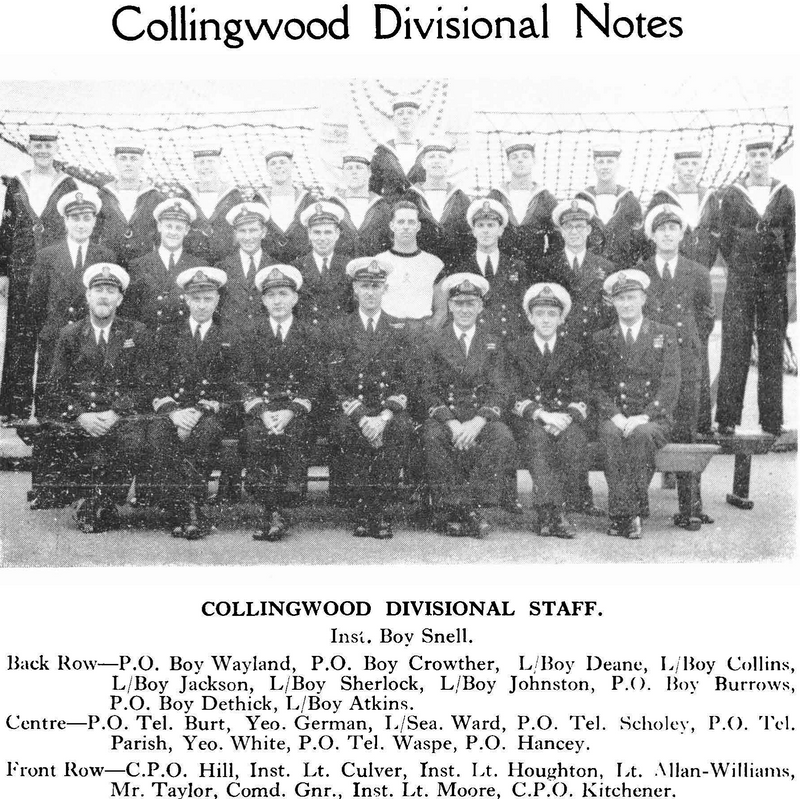 1949, SUMMER - DICKIE DOYLE, COLLINGWOOD DIVISIONAL STAFF, FROM THE SHOTLEY MAG. SUMMER EDITION 1949.png
