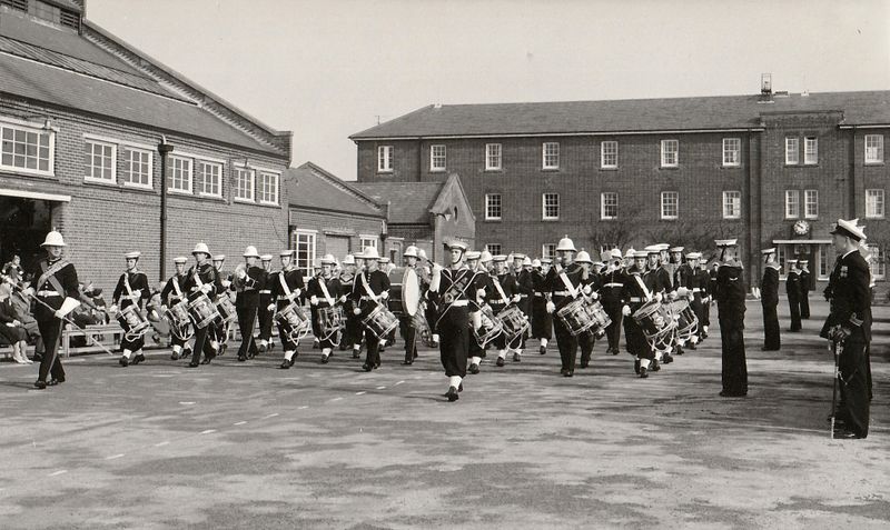 1962, 4TH JUNE - COLIN WHITE, EXMOUTH, 251 CLASS, COMBINED RM AND BUGLE BAND