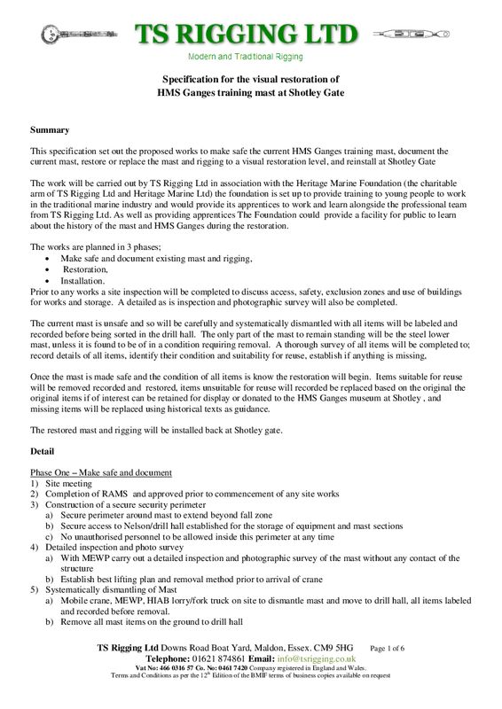 SPECIFICATION FOR THE VISIAL RESTORATION OF THE TRAINING MAST 01.jpg