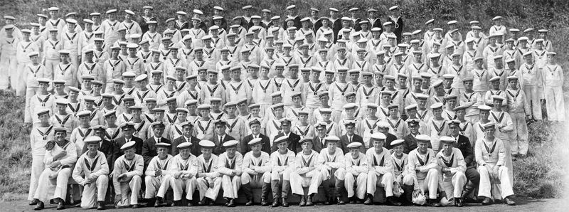 UNDATED - UNKNOWN GOUP OF BOYS WITH OFFICERS & INSTUCTORS.jpg