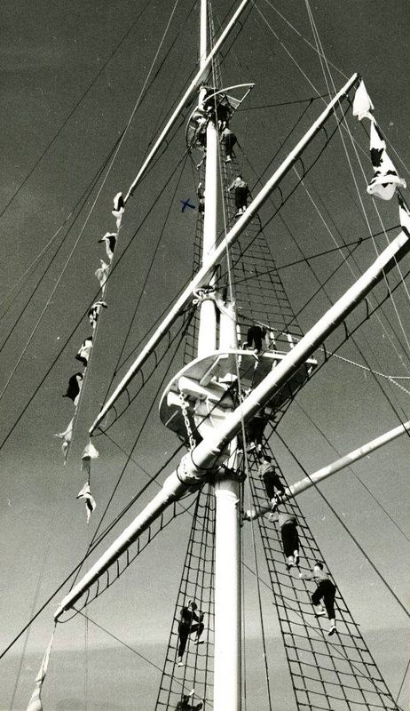 1960 - IVOR RICH, HAWKE, CLIMBING THE MAST.jpg