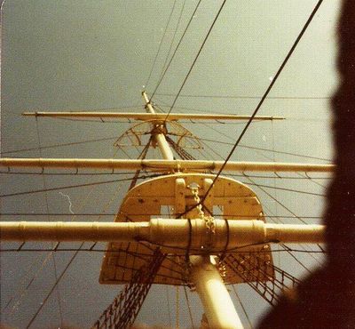 THE MAST & OTHER MASTS AT H.M.S. GANGES