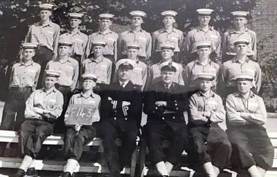 1965, 26TH JULY - JIM MERRITT, 77 RECR., FROBISHER, 34. 143 CLASS INSTR. FRANK HARDING