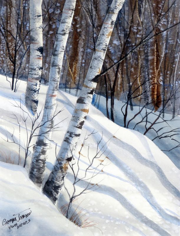 Birches in Winter 9 x 12.JPG