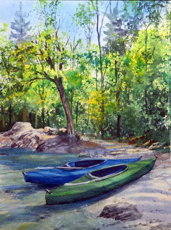 Kayaks 9 x 12.JPG