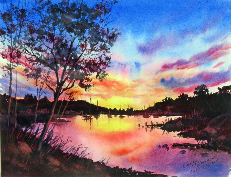 Sky On Fire 12 x 9.JPG