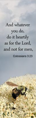 As for the Lord -Colossians 3:23