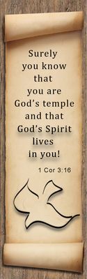 God's Spirit lives in you - 1 Corinthians 3:16