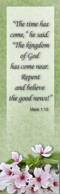 REPENT AND BELIEVE - Mark 1:15