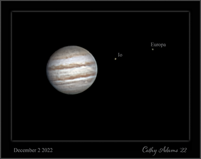 Jupiter and two of it's moons
