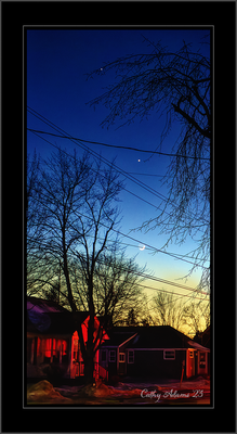 Jupiter, Venus and the Moon