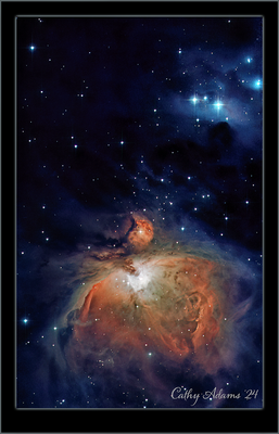 Orion's Nebula and the Running man nebula