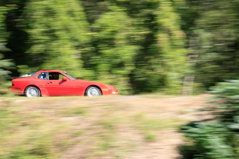 Porsche 944 panning shot