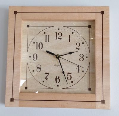Birdseye maple and walnut