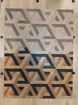 Half oiled board
