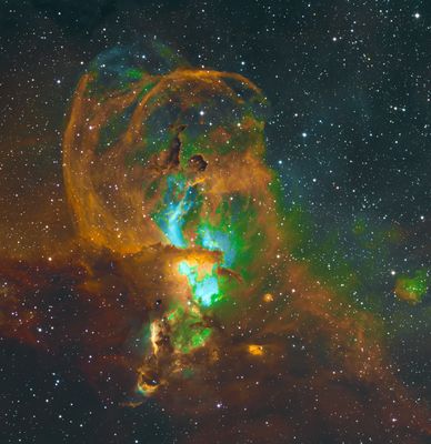 Statue of Liberty  nebula  NGC3576