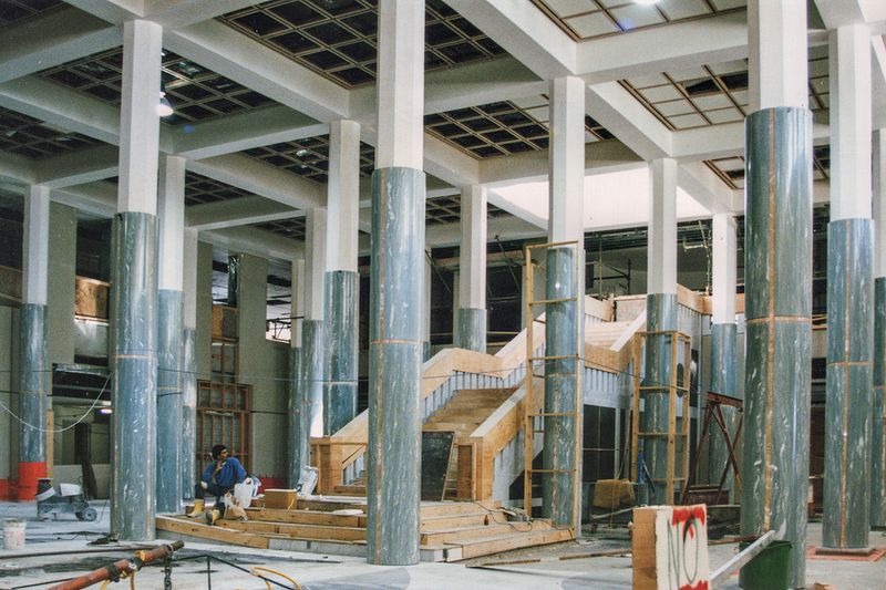 Parliament interior under construction