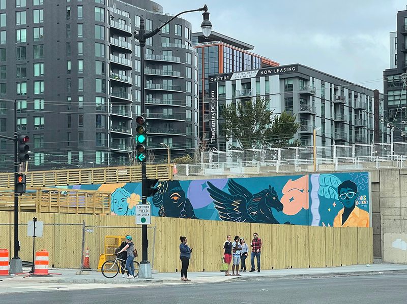 Murals in inexplicable places