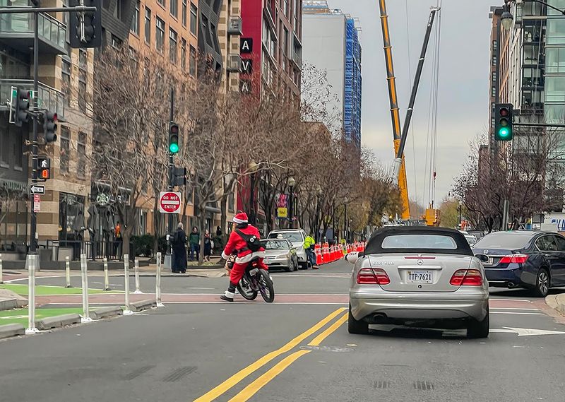 Santa has adopted a new mode of transportation