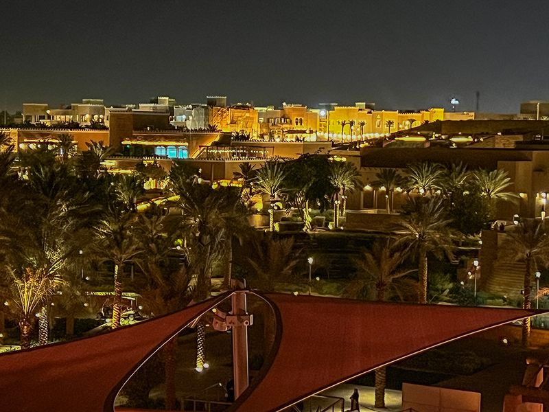 Night view of new Old Diriyah