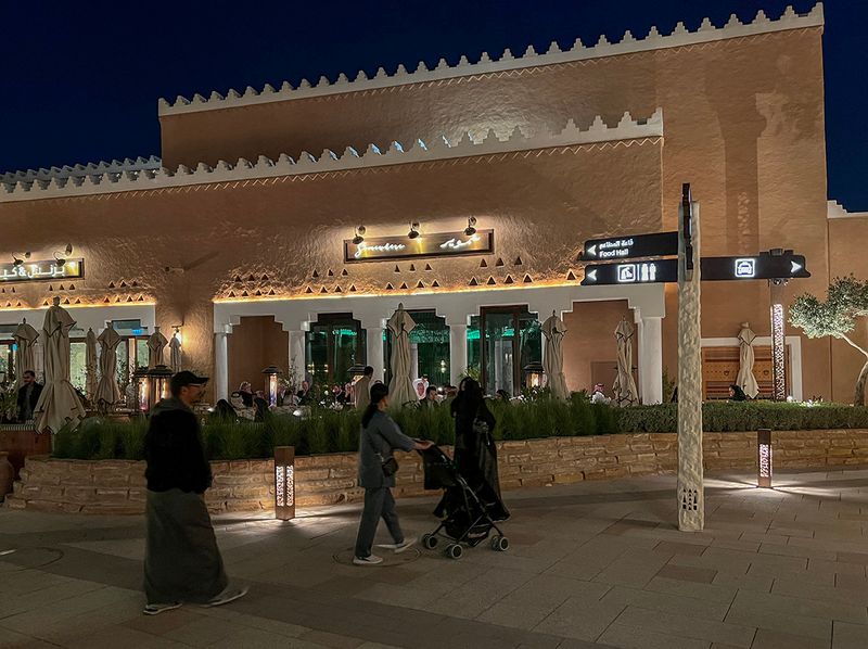 Restaurant in Old Diriyah, modern in more ways than one