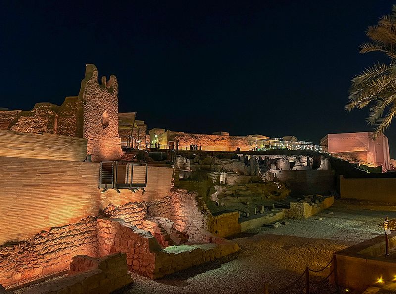 Last shot of the palace in Old Diriyah