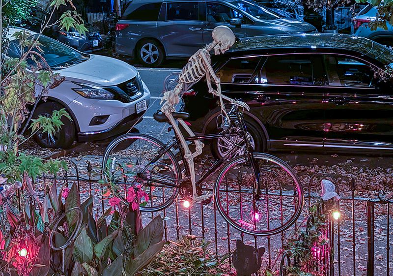 Eerie bike rider