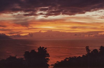 First sunset in Tahiti