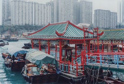 Decorative dock, Aberdeen Harbor, Hong Kong