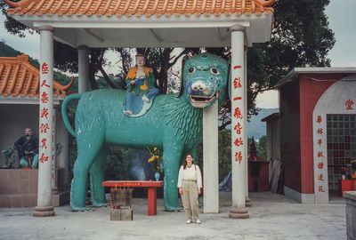 Interesting statue at the monastery