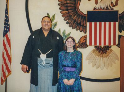 Akebono at embassy event