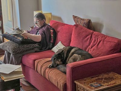 Company while working on my iPad