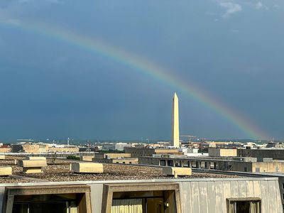 Rainbow over the Washington Monument
